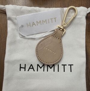 Hammitt Nude Leather Brim Hat Holder with Gold Hardware